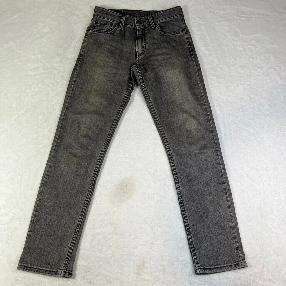 Levis 511 Jeans 28x30 (Fit 26x28)‎ Black Denim Pant Slim Fit Dark Casual Western